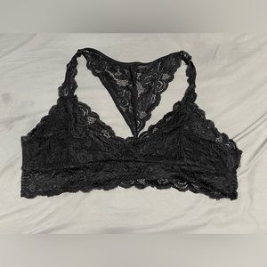 Black lace bralette